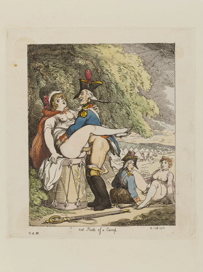 Thomas Rowlandson-132-Posti esterni di un accampamento